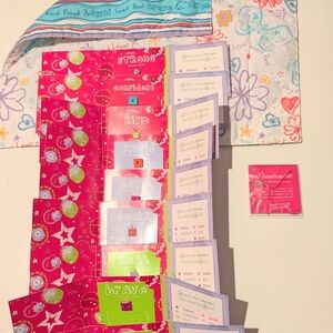 American Girl Charm Keeper, Charms Complete Set, Matching Doll Quilt